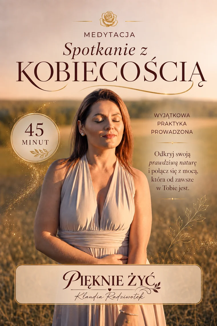 Okładka medytacji „Spotkanie z Kobiecością” — Klaudia Radziwołek